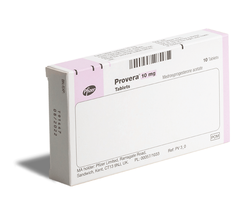 Kup Provera 10mg online I Opóźnienie okresu | Recepta online
